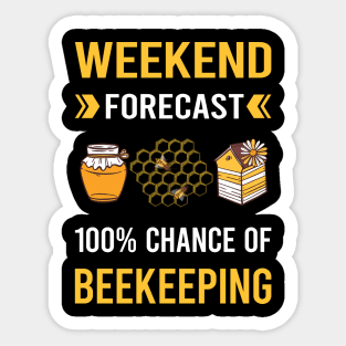 Weekend Forecast Beekeeping Beekeeper Apiculture Sticker